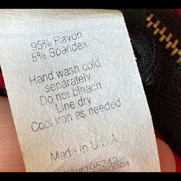 BLACK & Red With Gold 1/4 Zip Dressy Tee, Size XL - Picture 3 of 3